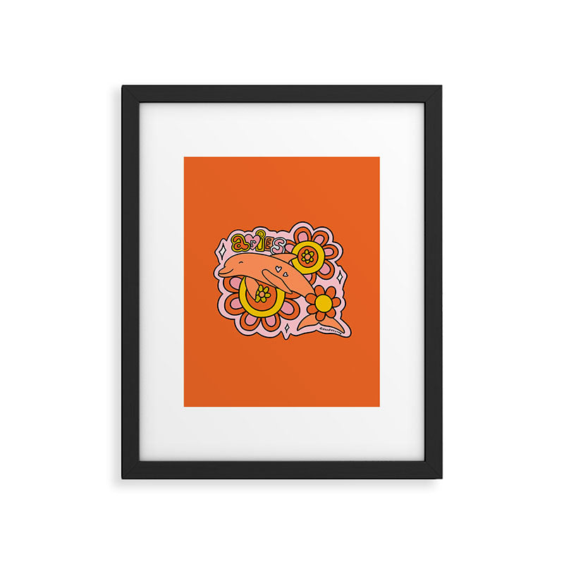 Aries Dolphins Framed Art Print Gallery Image 6