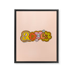 Aries Doodle Letters Framed Canvas Print Gallery Image 8