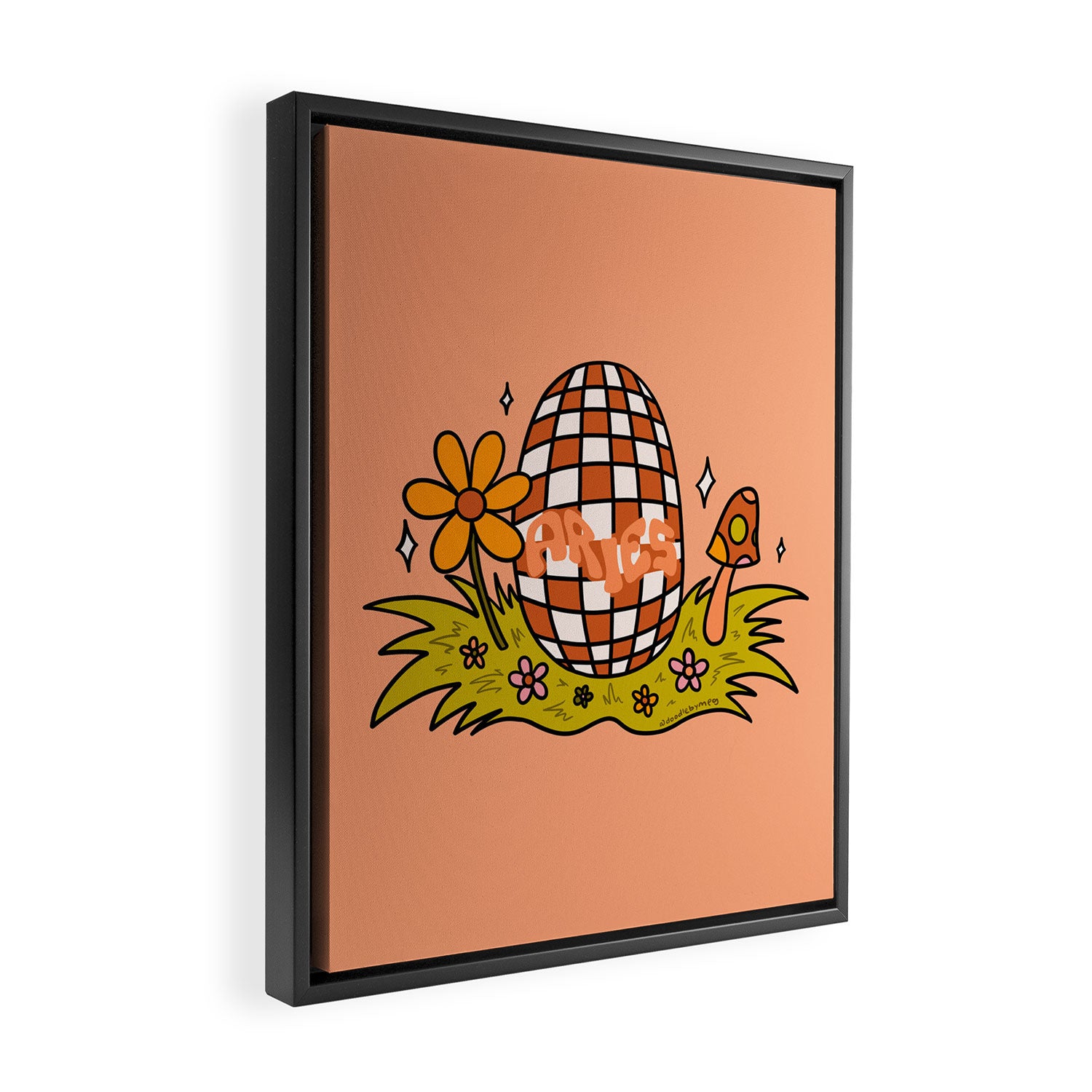 Aries Easter Egg Framed Canvas Print Gallery Image 2