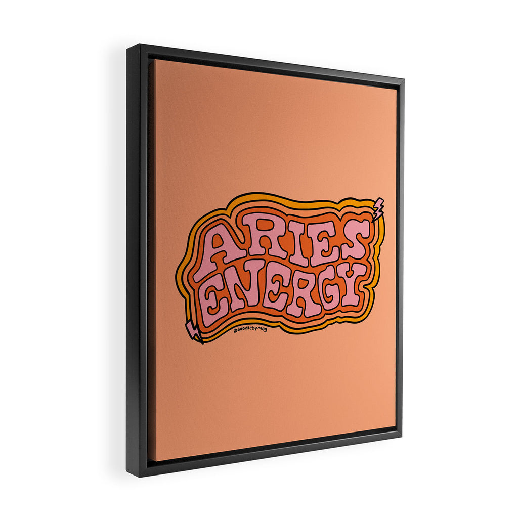 Aries Energy Framed Canvas Print Gallery Image 2