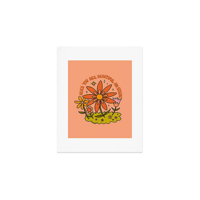 Aries Flower Art Print Gallery Image 1