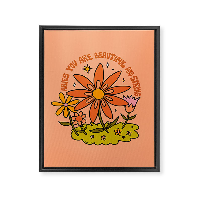 Aries Flower Framed Canvas Print Gallery Image 8