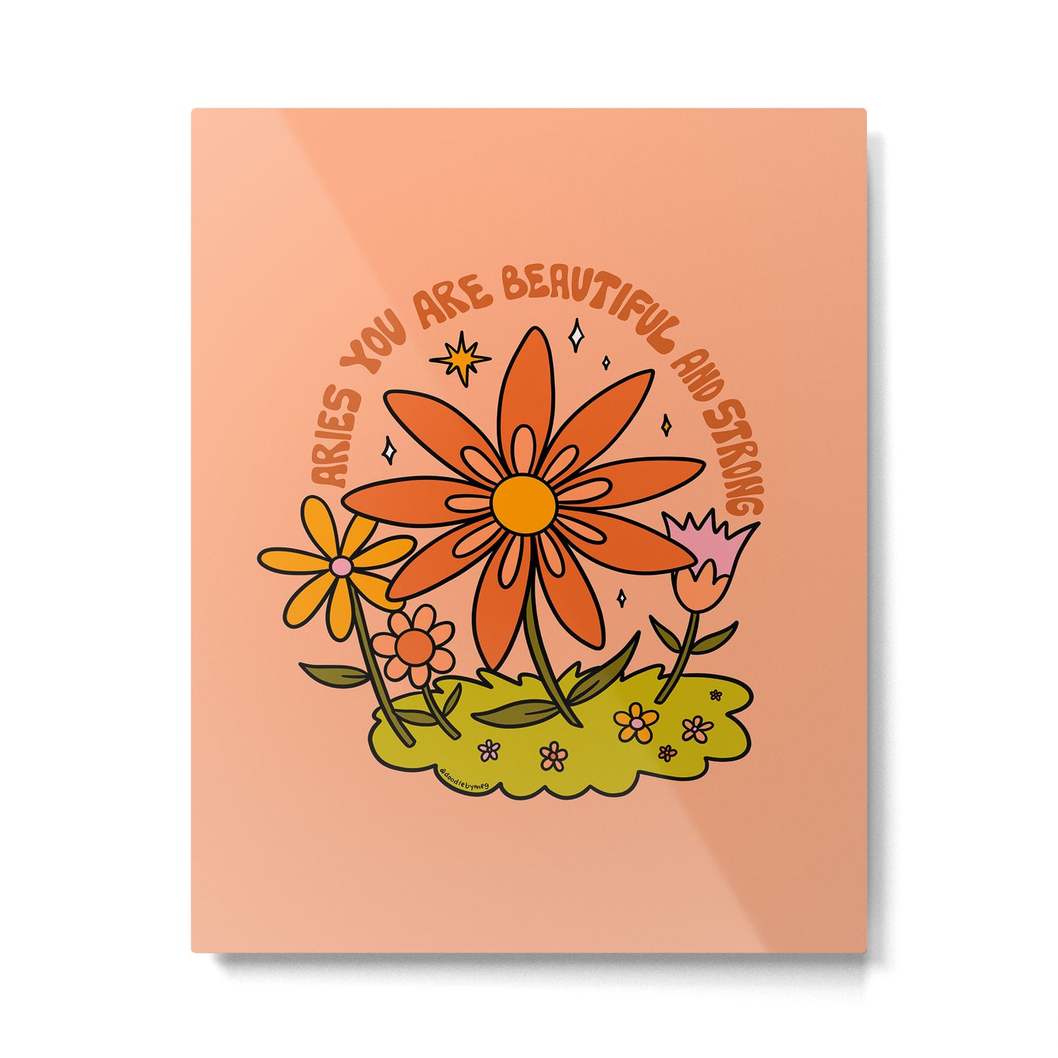 Aries Flower Metal Print Gallery Image 6