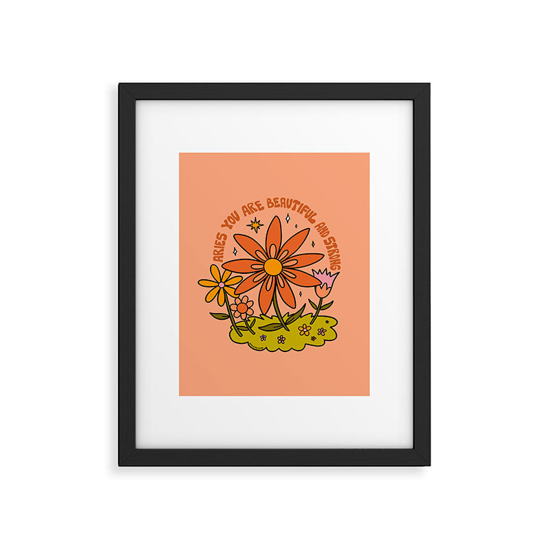 Aries Flower Framed Art Print Gallery Image 6
