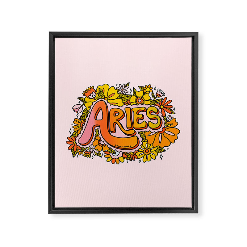 Aries Flowers Framed Canvas Print Gallery Image 8