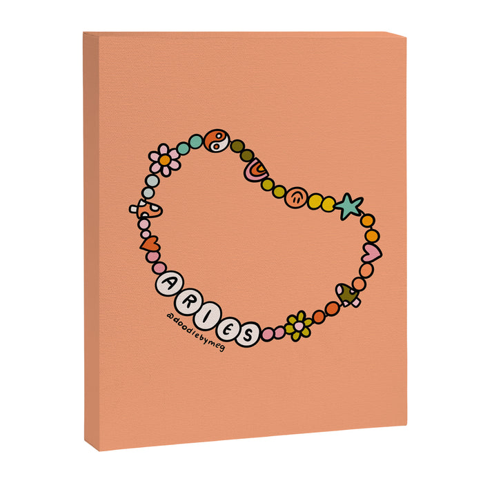 Aries Friendship Bracelet Canvas Print Gallery Image 1