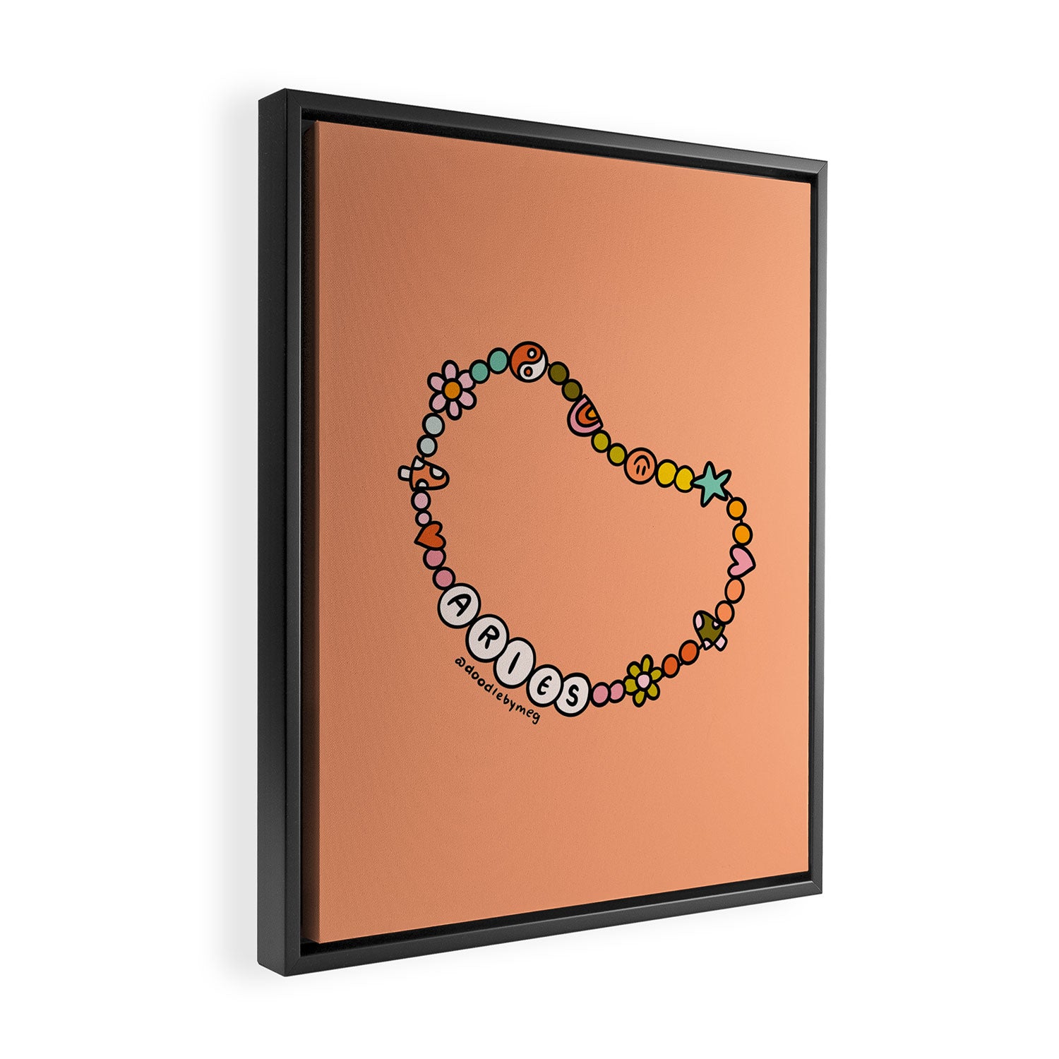 Aries Friendship Bracelet Framed Canvas Print Gallery Image 2