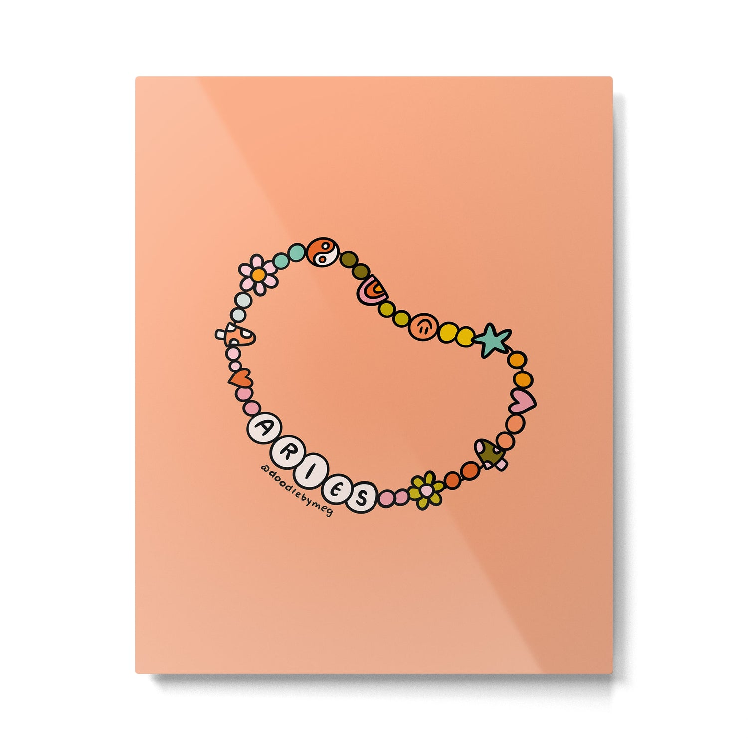 Aries Friendship Bracelet Metal Print Gallery Image 6
