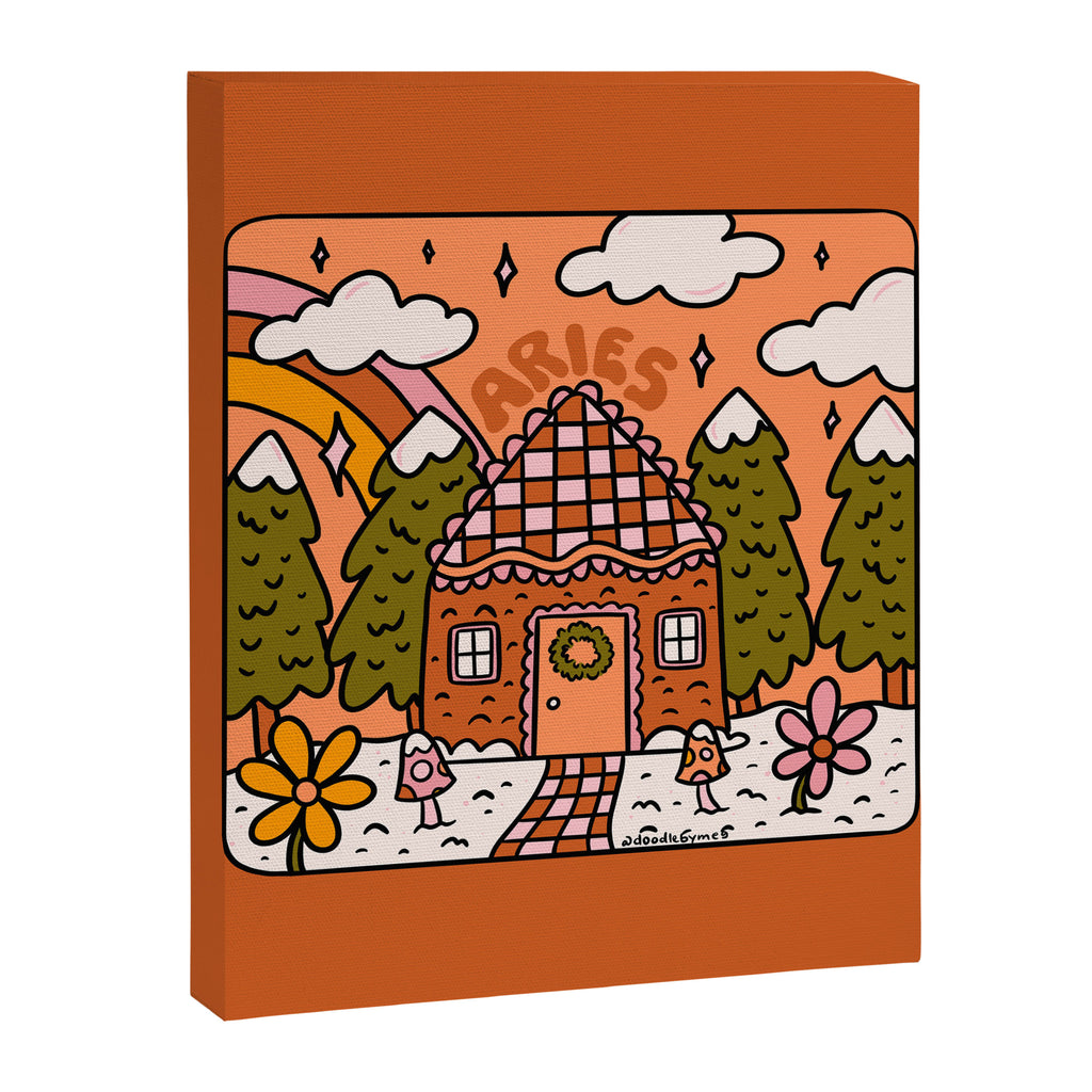 Aries Gingerbread House Canvas Print Gallery Image 8