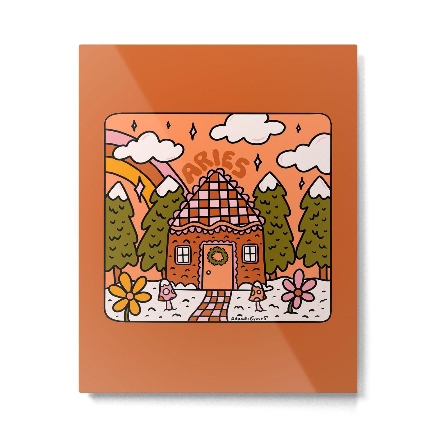 Aries Gingerbread House Metal Print Gallery Image 6