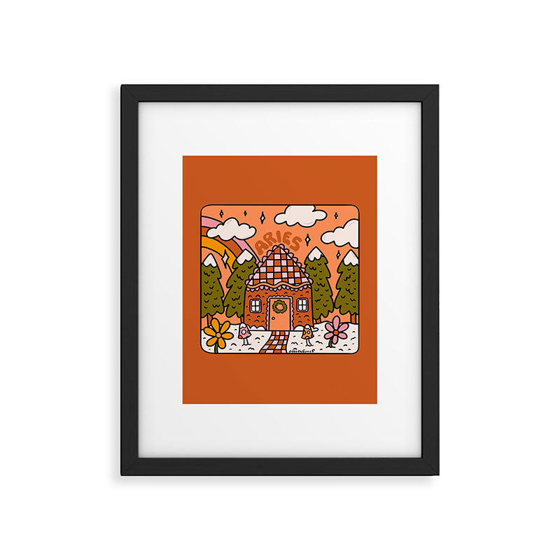 Aries Gingerbread House Framed Art Print Gallery Image 6