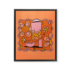 Aries Groovy Boot Framed Canvas Print Gallery Image 8