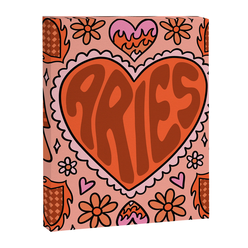 Aries Heart Canvas Print Gallery Image 8