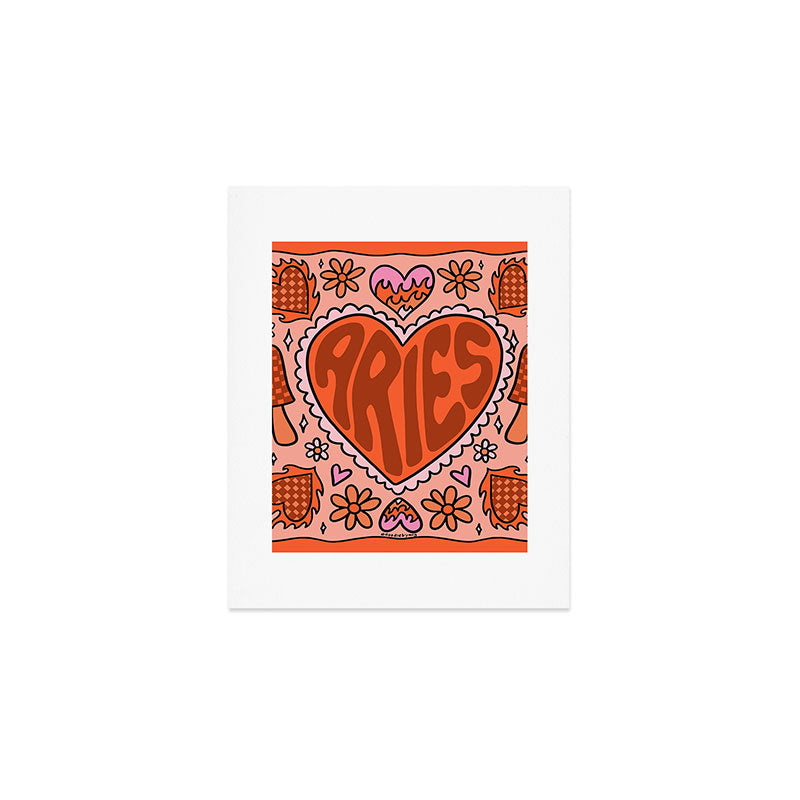 Aries Heart Art Print Gallery Image 1