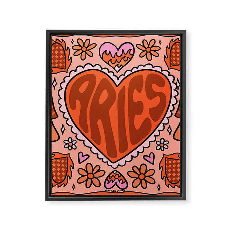 Aries Heart Framed Canvas Print Gallery Image 8