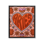Aries Heart Framed Canvas Print Gallery Image 8