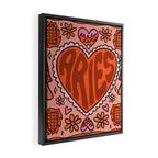 Aries Heart Framed Canvas Print Gallery Image 2