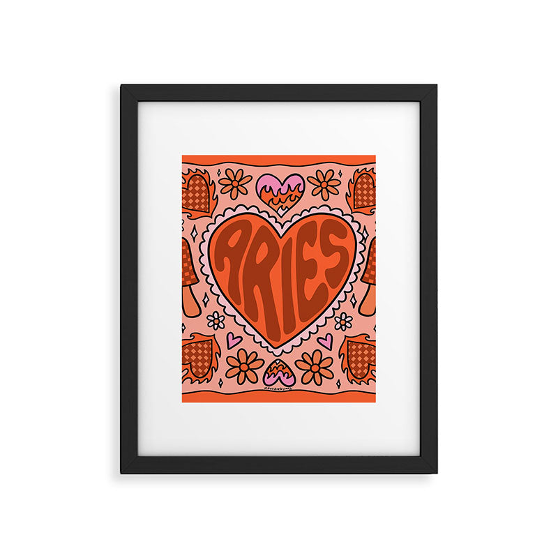 Aries Heart Framed Art Print Gallery Image 6