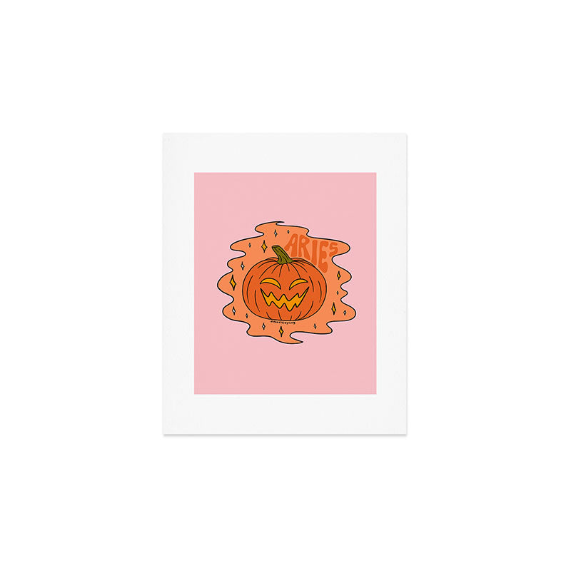 Aries Jack O Lantern Art Print Gallery Image 1