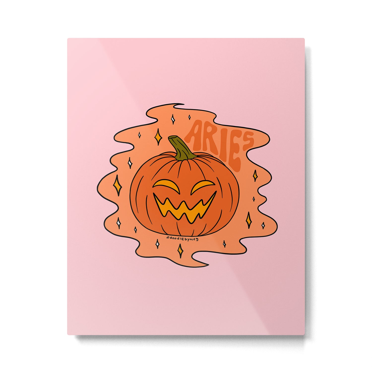 Aries Jack O Lantern Metal Print Gallery Image 6