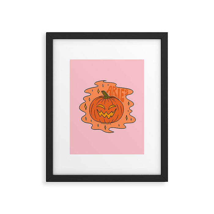 Aries Jack O Lantern Framed Art Print Gallery Image 1
