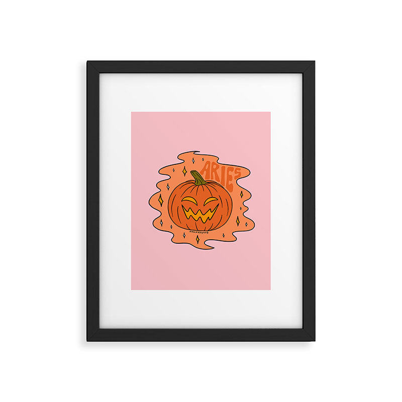 Aries Jack O Lantern Framed Art Print Gallery Image 6