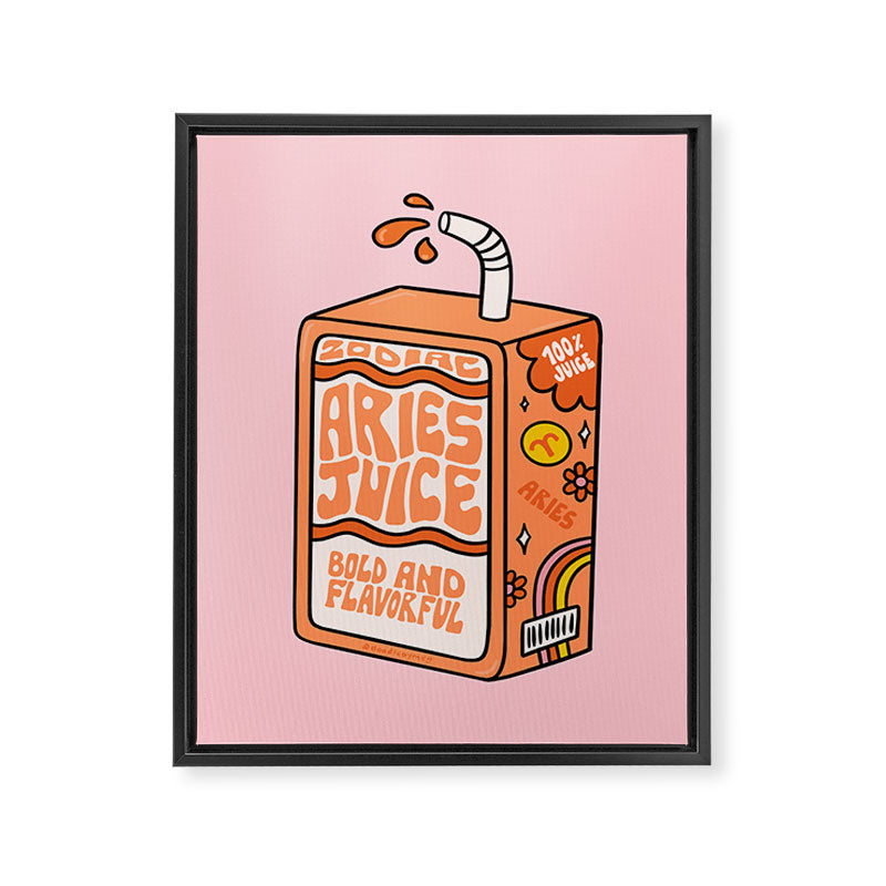Aries Juice Box Framed Canvas Print Gallery Image 8
