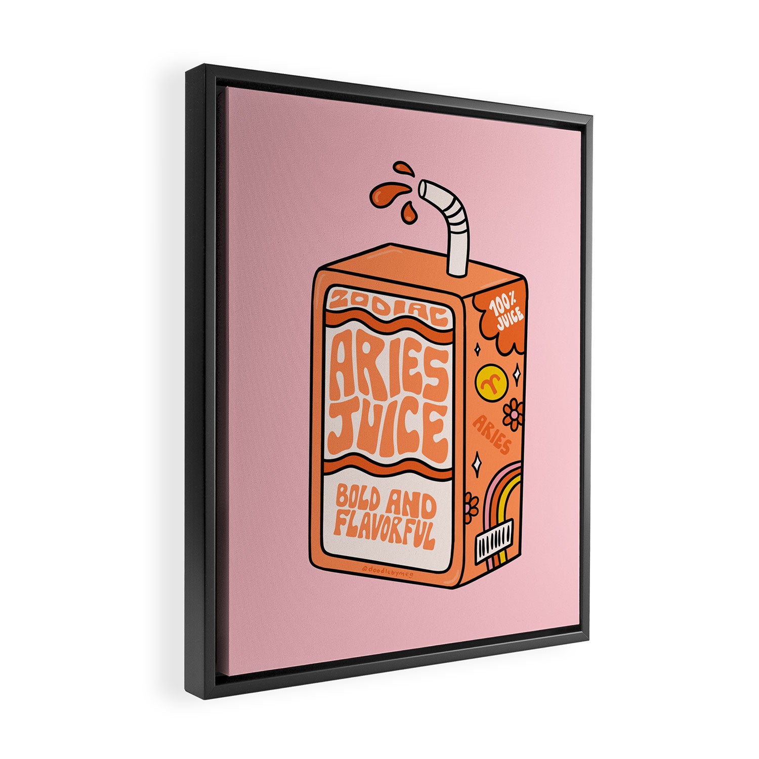 Aries Juice Box Framed Canvas Print Gallery Image 2