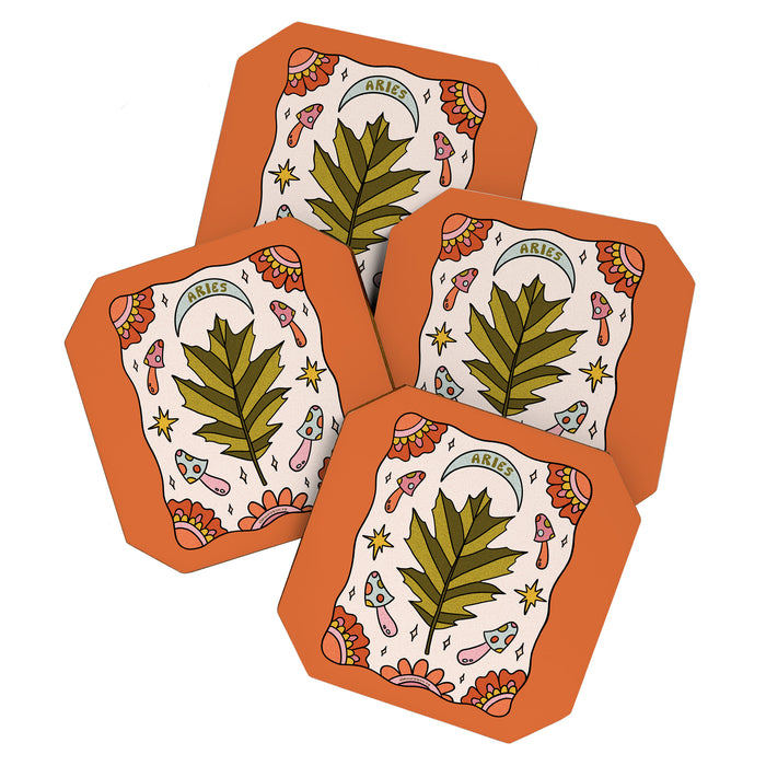 Aries Leaf Coaster Gallery Image 1
