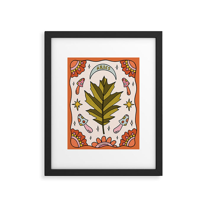 Aries Leaf Framed Art Print Gallery Image 1