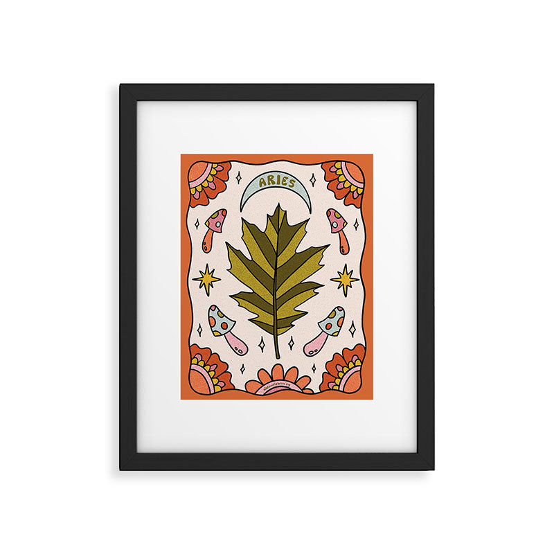 Aries Leaf Framed Art Print Gallery Image 6