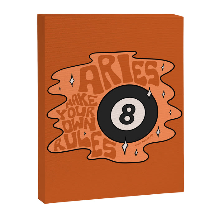 Aries Magic 8 Ball Canvas Print Gallery Image 1