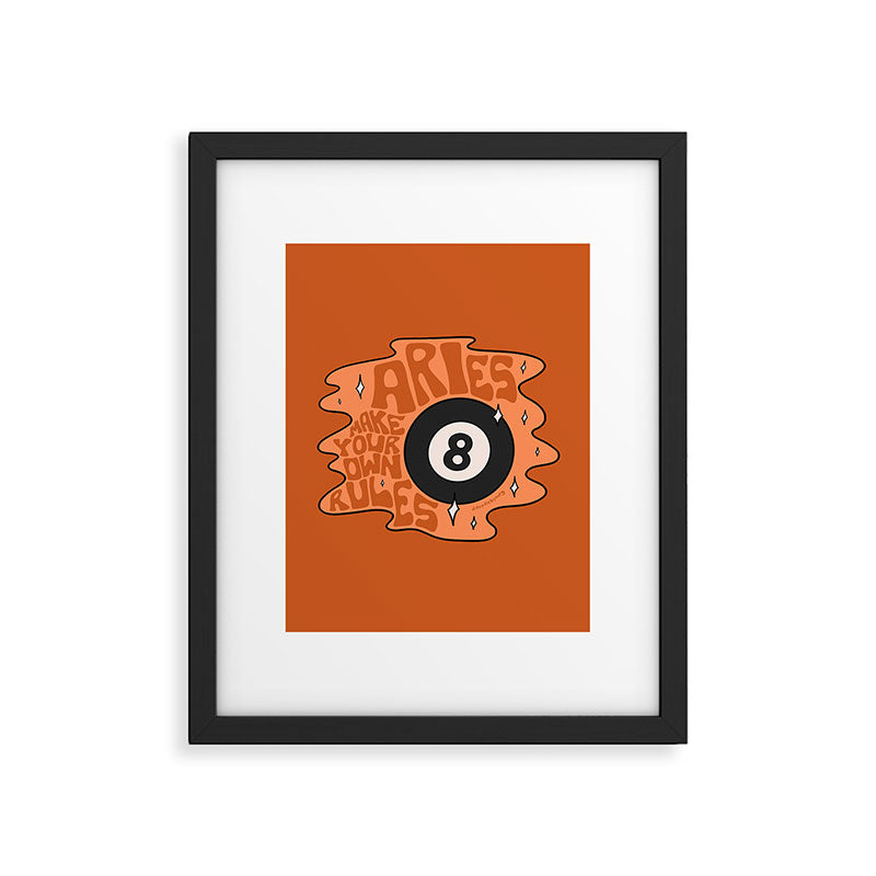Aries Magic 8 Ball Framed Art Print Gallery Image 6