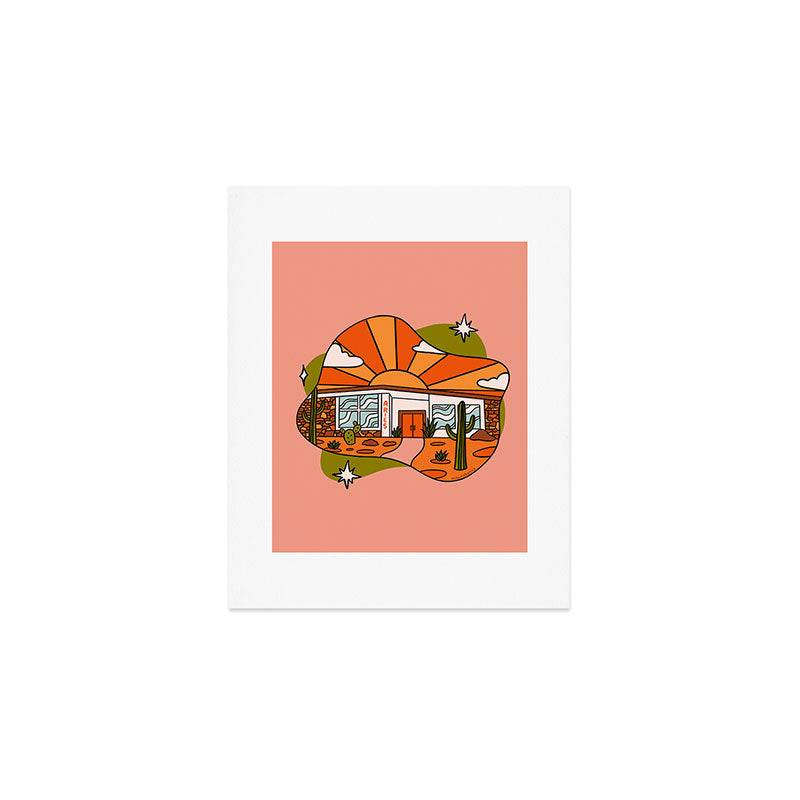 Aries Mid Century House Art Print Gallery Image 1