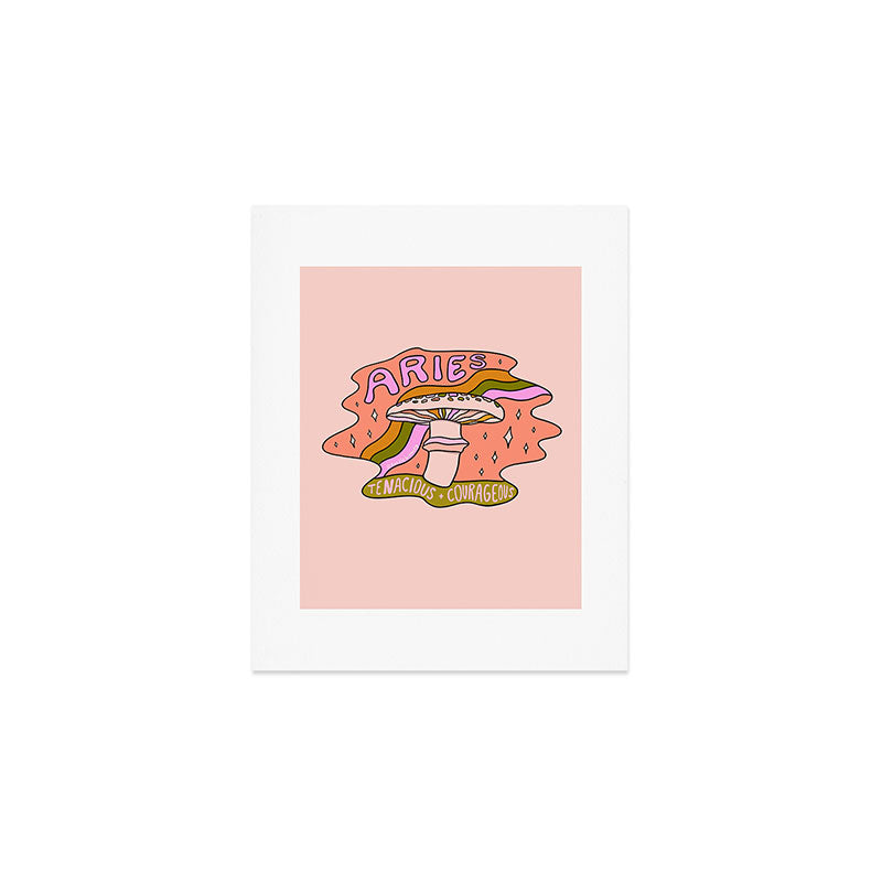 Aries Mushroom Art Print Gallery Image 1