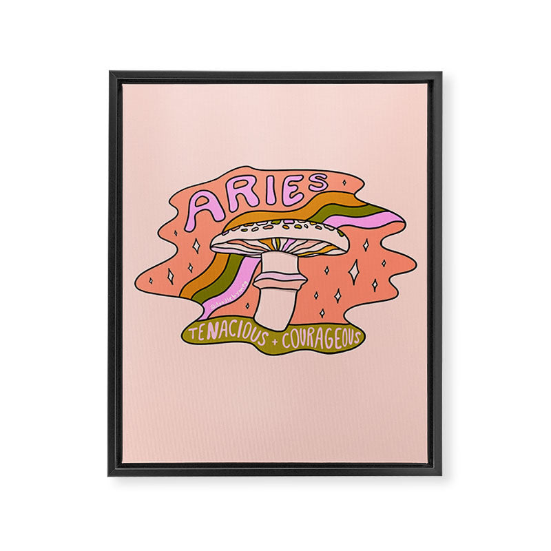 Aries Mushroom Framed Canvas Print Gallery Image 8