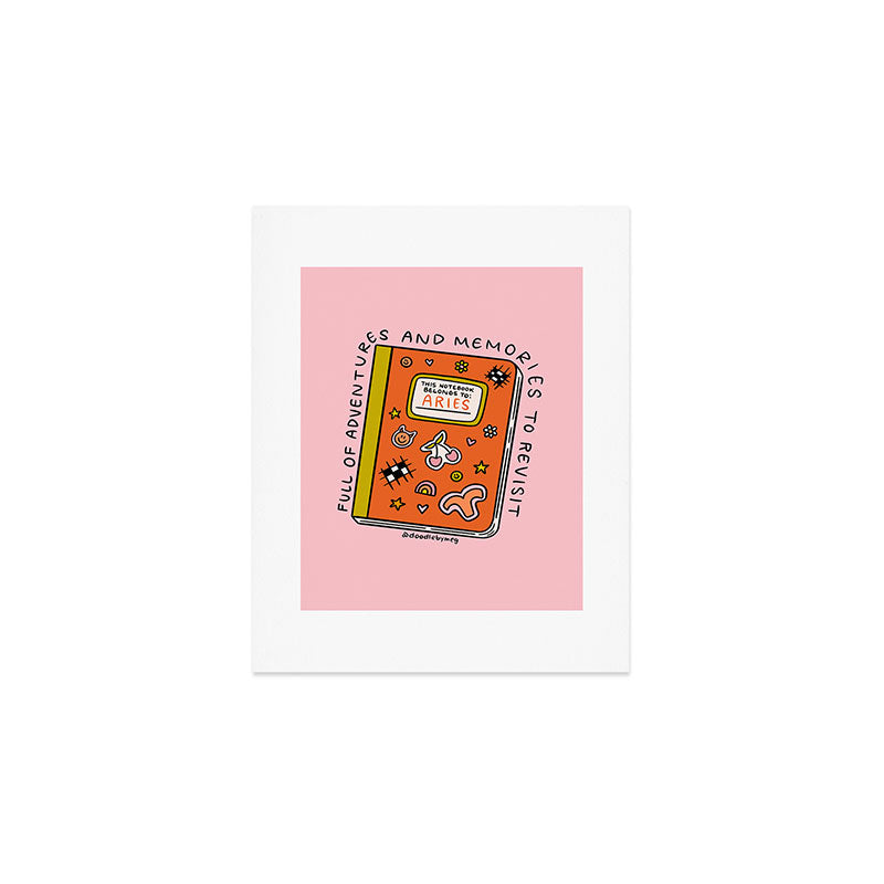 Aries Notebook Art Print Gallery Image 1