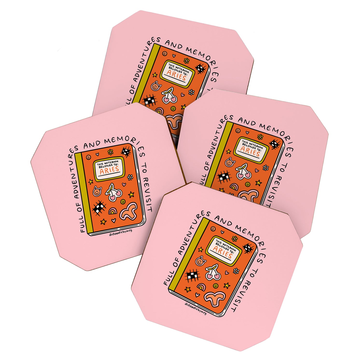 Aries Notebook Coaster Gallery Image 1