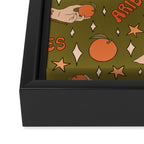 Aries Orange Print Framed Canvas Print Gallery Image 3