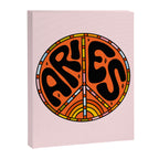 Aries Peace Sign Canvas Print Gallery Image 8