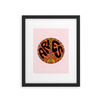 Aries Peace Sign Framed Art Print Gallery Image 6
