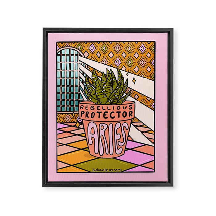 Aries Plant Framed Canvas Print Gallery Image 1