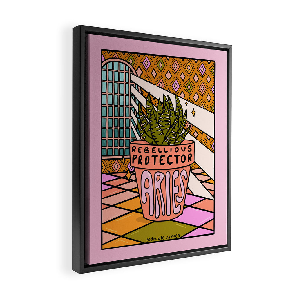 Aries Plant Framed Canvas Print Gallery Image 2