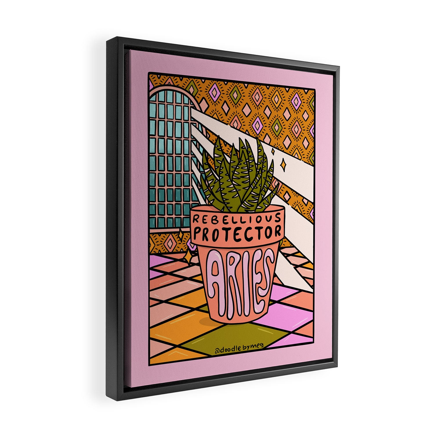 Aries Plant Framed Canvas Print Gallery Image 2
