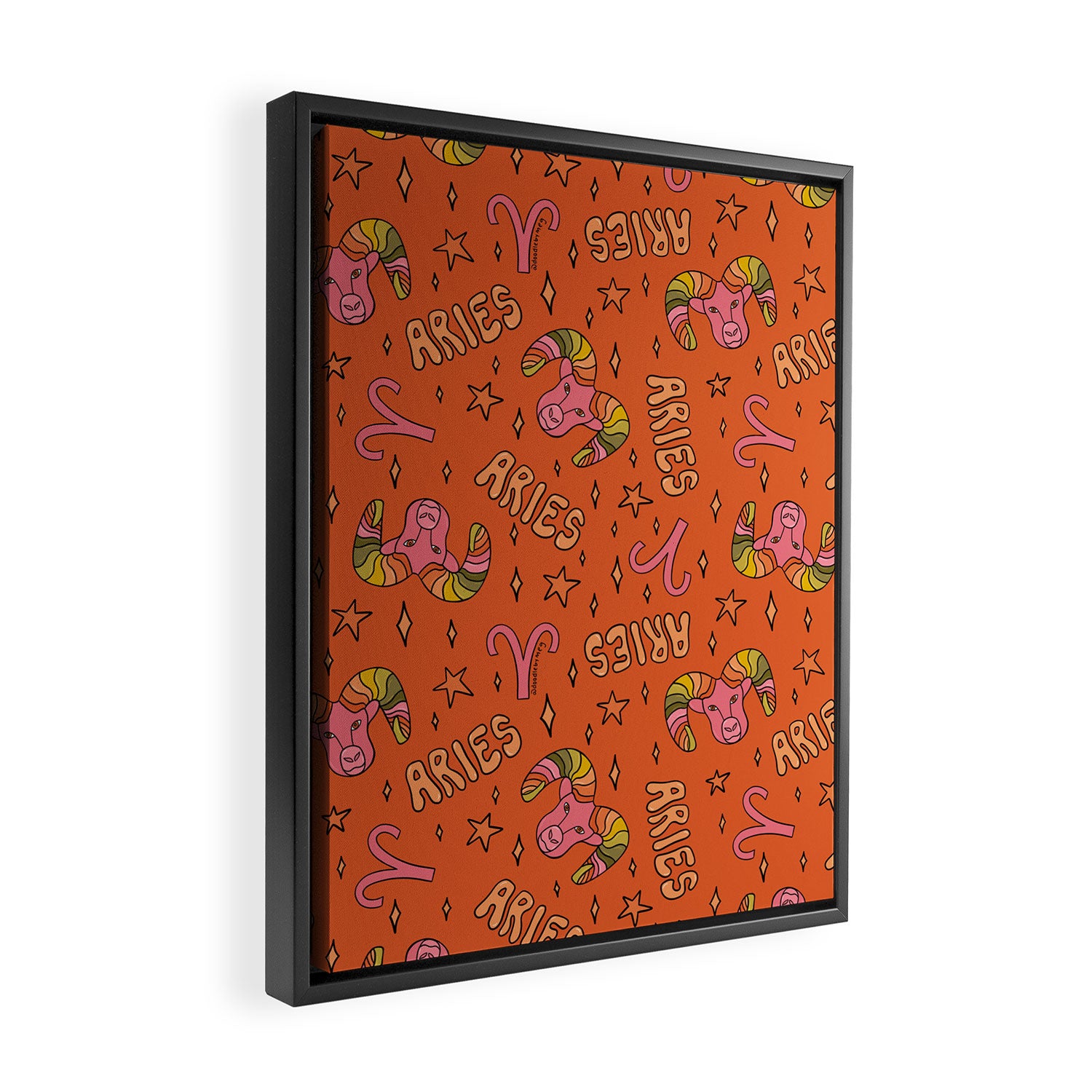 Aries Print Framed Canvas Print Gallery Image 2