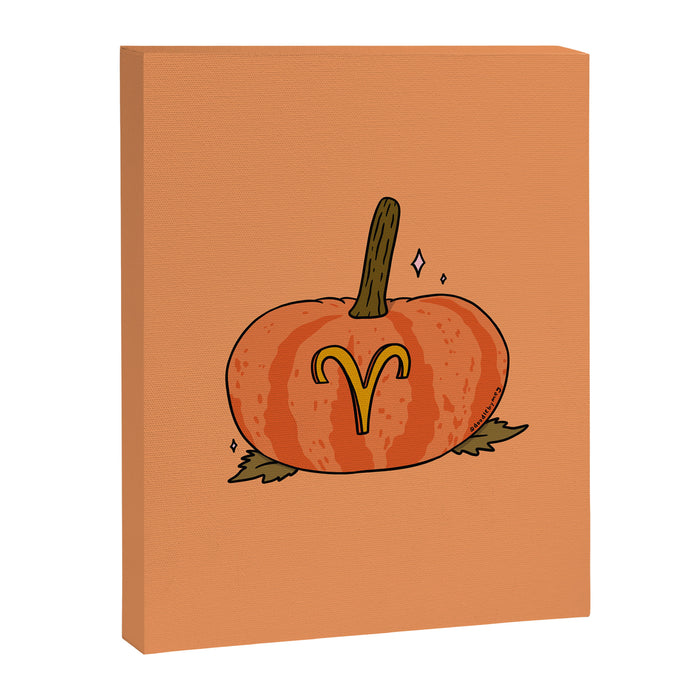 Aries Pumpkin Canvas Print Gallery Image 1