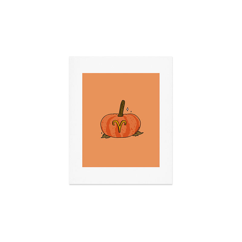 Aries Pumpkin Art Print Gallery Image 1
