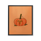 Aries Pumpkin Framed Canvas Print Gallery Image 8