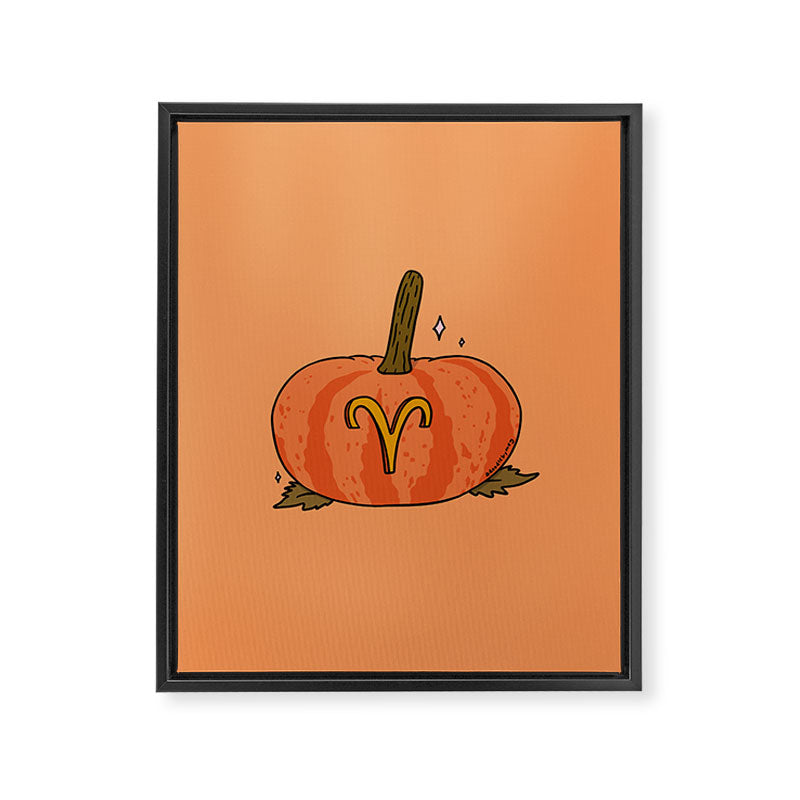 Aries Pumpkin Framed Canvas Print Gallery Image 8