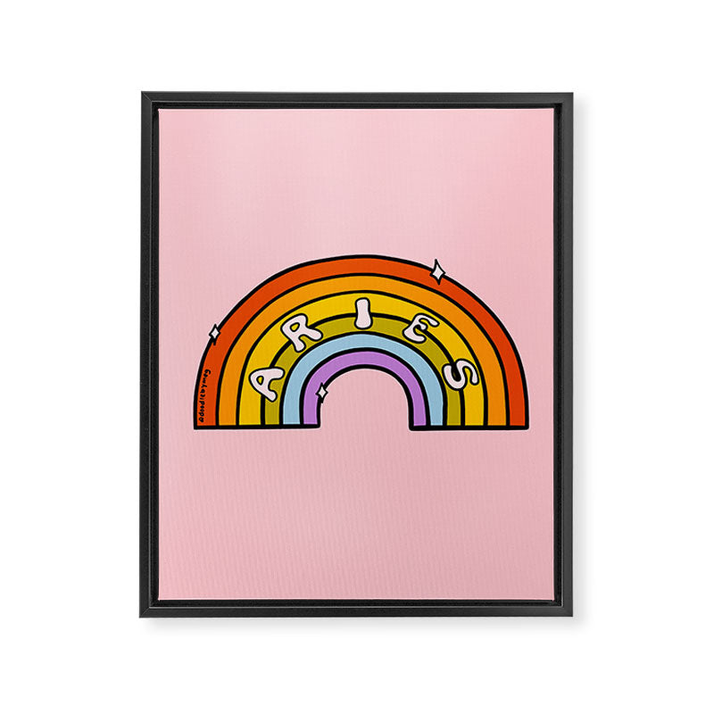 Aries Rainbow Framed Canvas Print Gallery Image 8